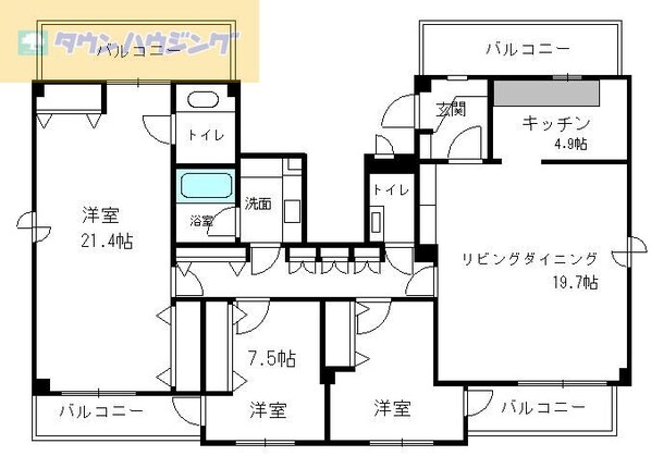 コンフォーレ船橋の物件間取画像